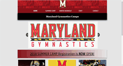 Desktop Screenshot of marylandgymnasticscamps.com